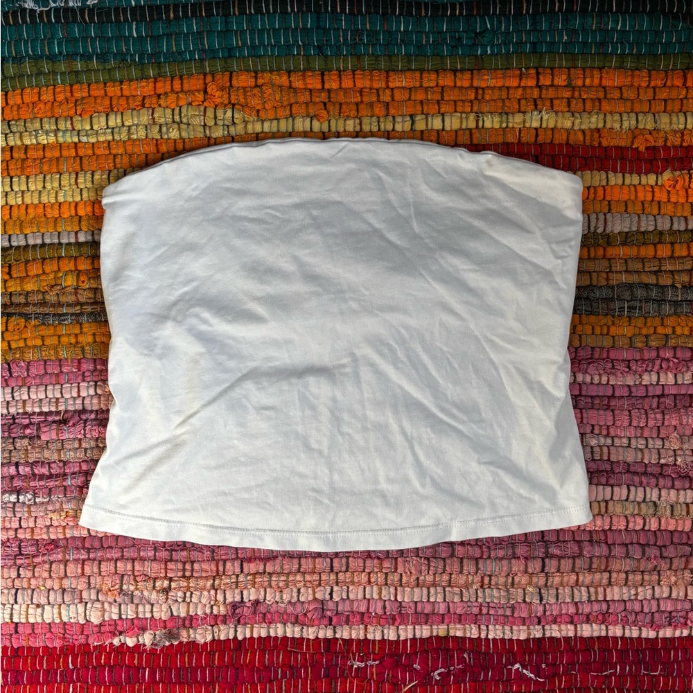 Free People strapless white tube top